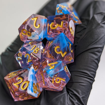 Ethereal Blush Prism - 7 Piece Luxury D&D Dice Set