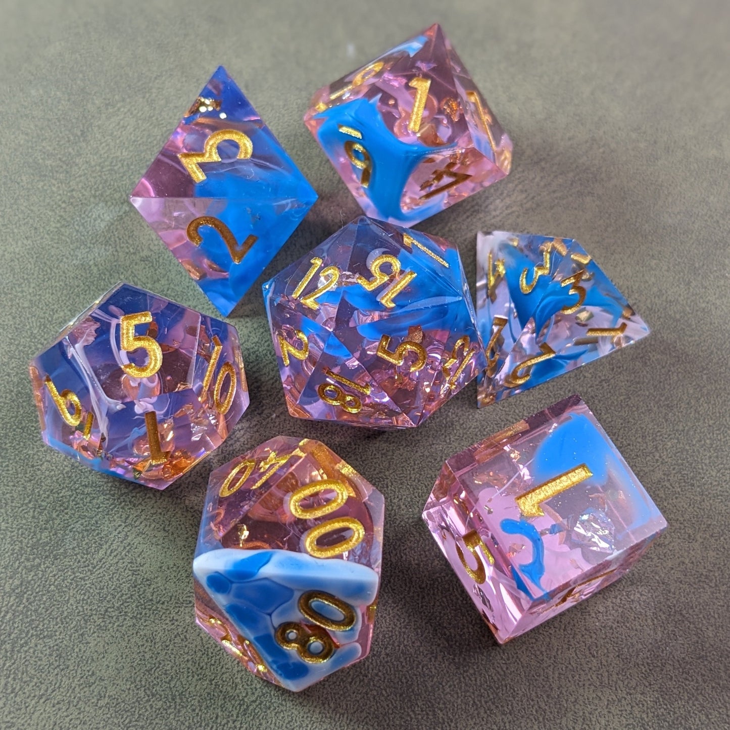 Ethereal Blush Prism - 7 Piece Luxury D&D Dice Set