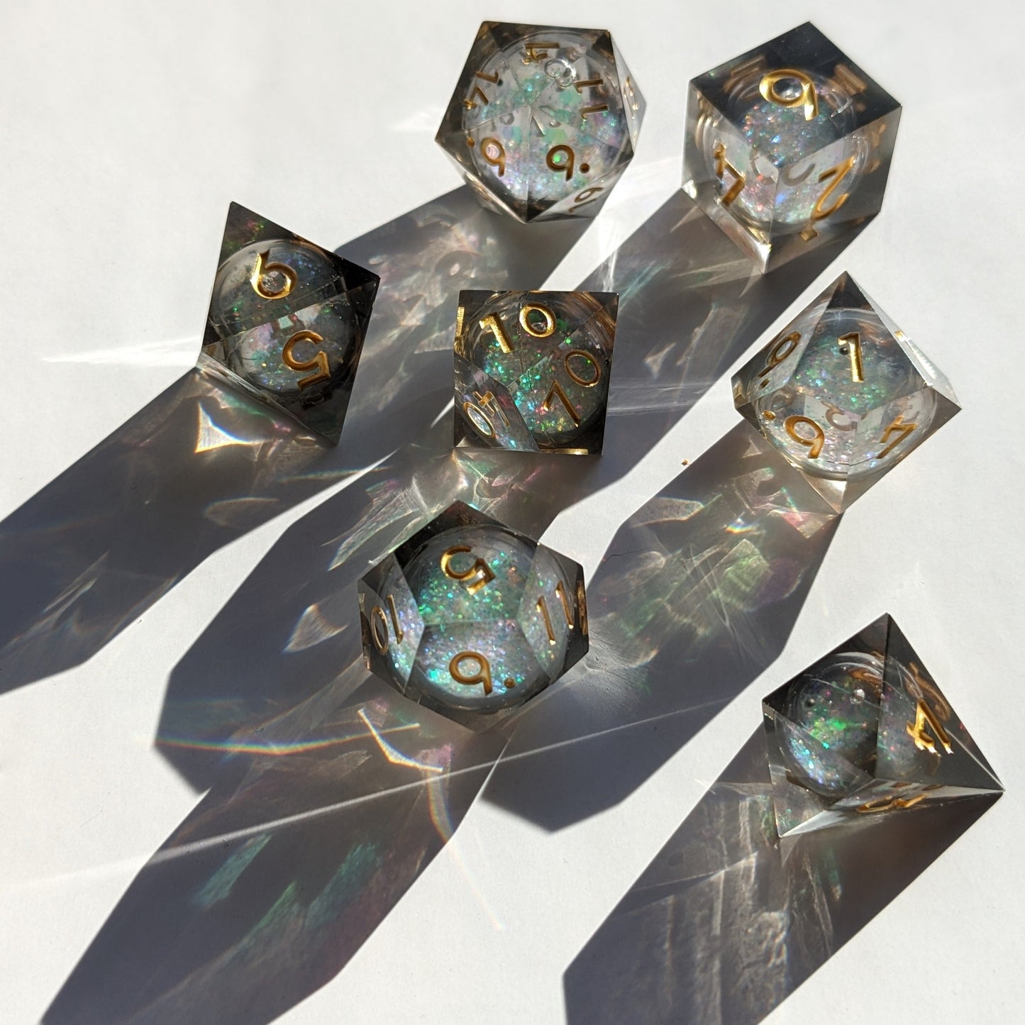 Stellar Twilight - 7 Piece Luxury D&D Dice Set