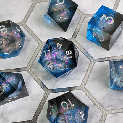 Midnight Stardust - 7 Piece Luxury D&D Dice Set