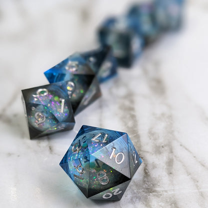 Midnight Stardust - 7 Piece Luxury D&D Dice Set