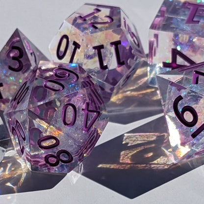 Bardic Embrace - Set of 7 Luxury D&D Dice