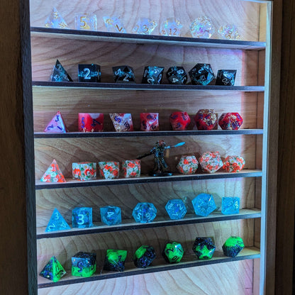 Luxury Wood Dice Display Case