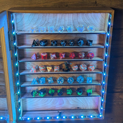 Luxury Wood Dice Display Case