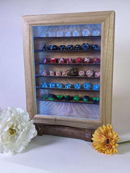 Luxury Wood Dice Display Case