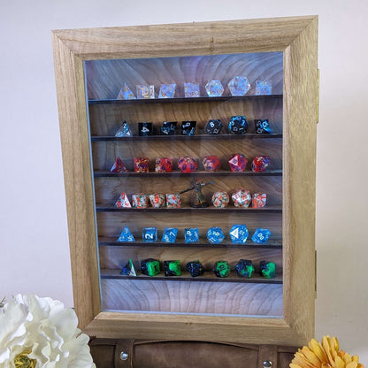 Luxury Wood Dice Display Case