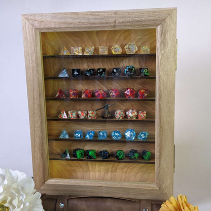 Luxury Wood Dice Display Case