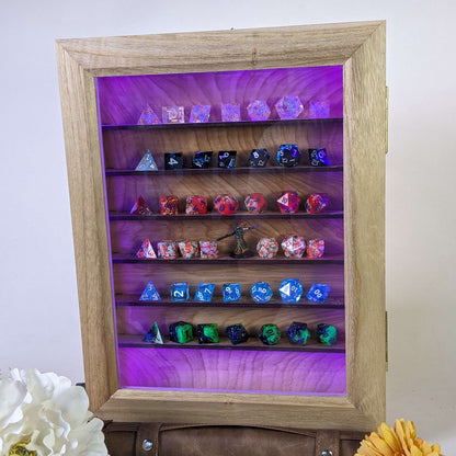 Luxury Wood Dice Display Case