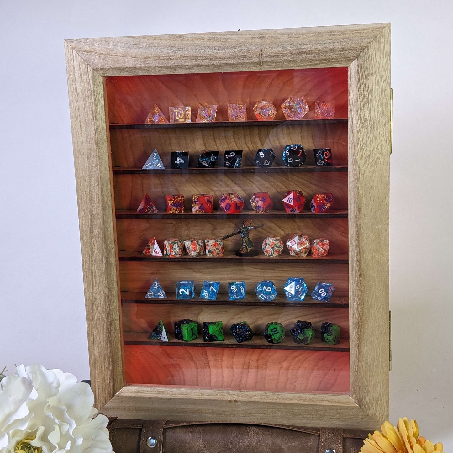 Luxury Wood Dice Display Case