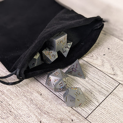 Prismatic Bloom - 7 Piece Luxury Metal D&D Dice Set