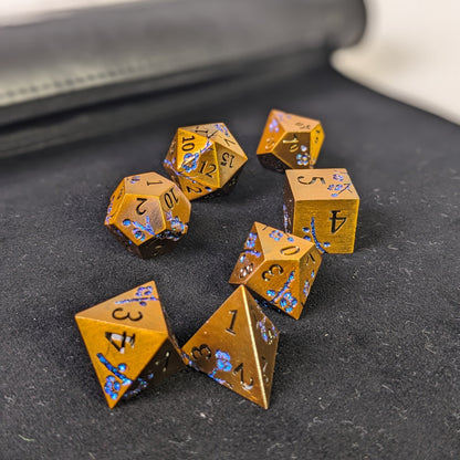 Antiquarian - 7 Piece Luxury Metal D&D Dice Set