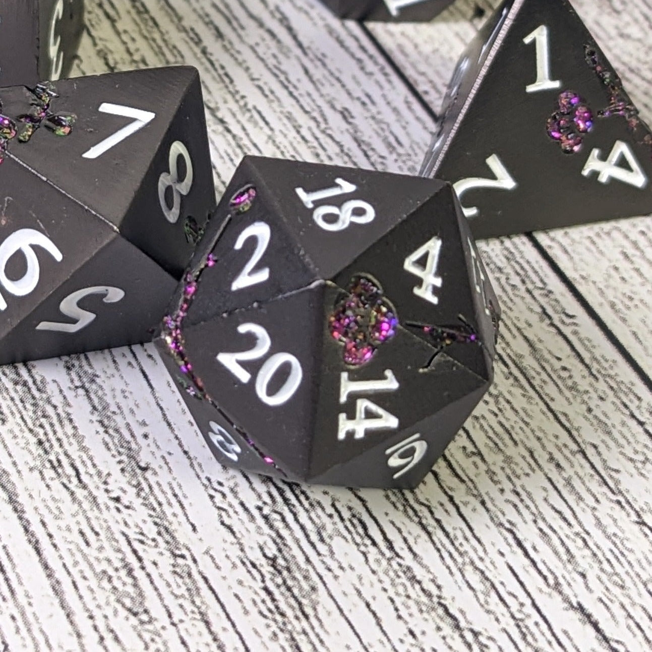 Nightshade - 7 Piece Luxury Metal D&D Dice Set