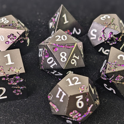 Nightshade - 7 Piece Luxury Metal D&D Dice Set