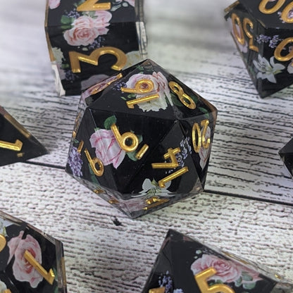 Knights Rose - 7 Piece Luxury DnD Dice Set