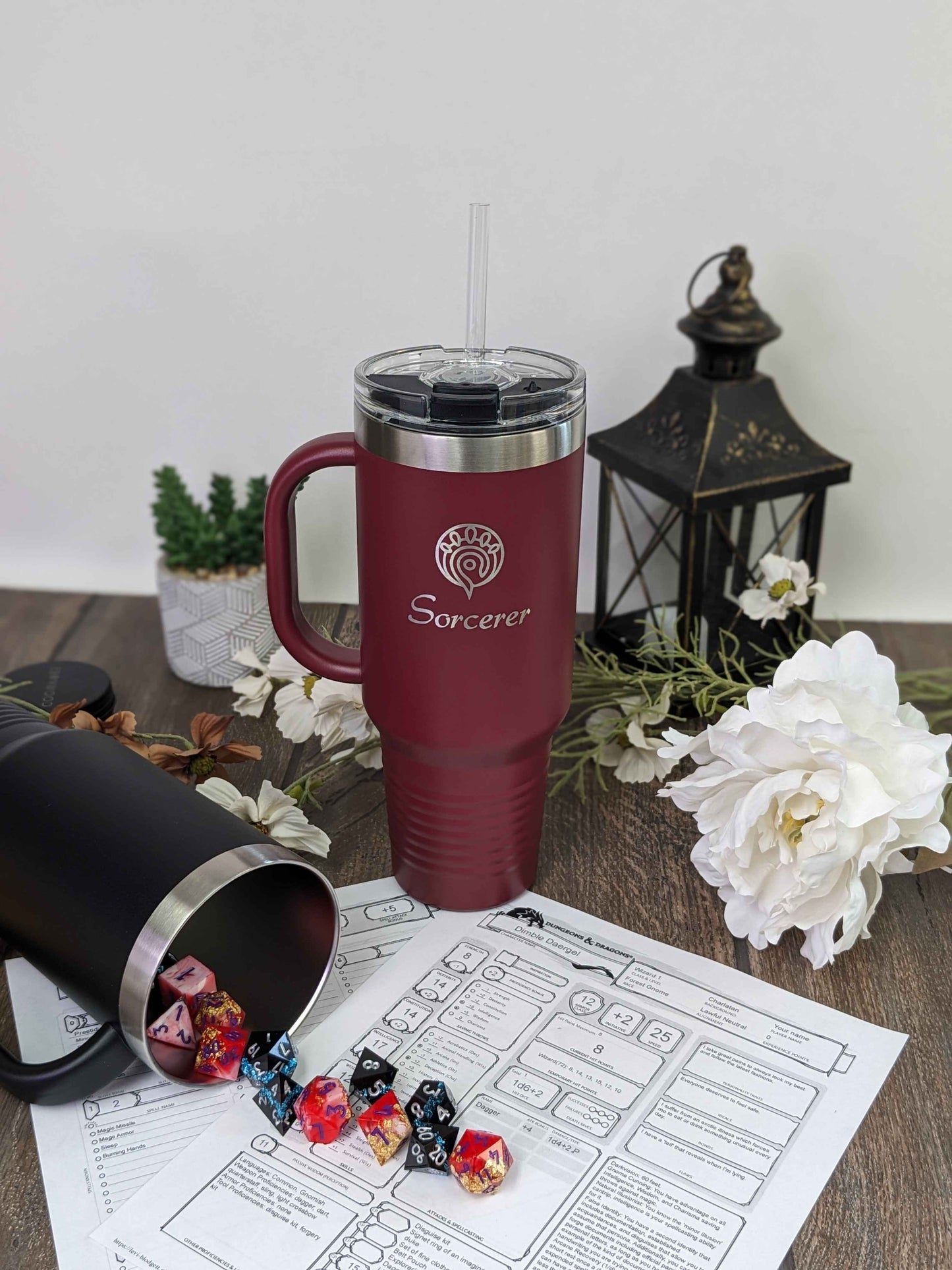 DnD Class Tumbler - 40oz Dungeons & Dragons Inspired Class Travel Mug