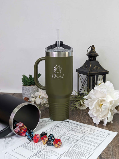 DnD Class Tumbler - 40oz Dungeons & Dragons Inspired Class Travel Mug