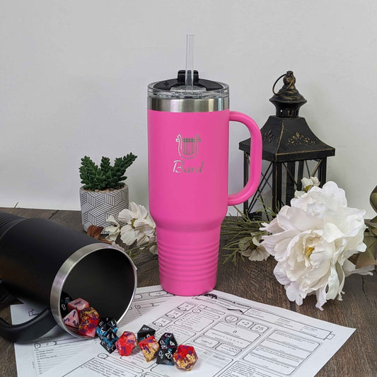 Bard DnD Class Tumbler - 40oz Dungeons & Dragons Bard Class Travel Mug