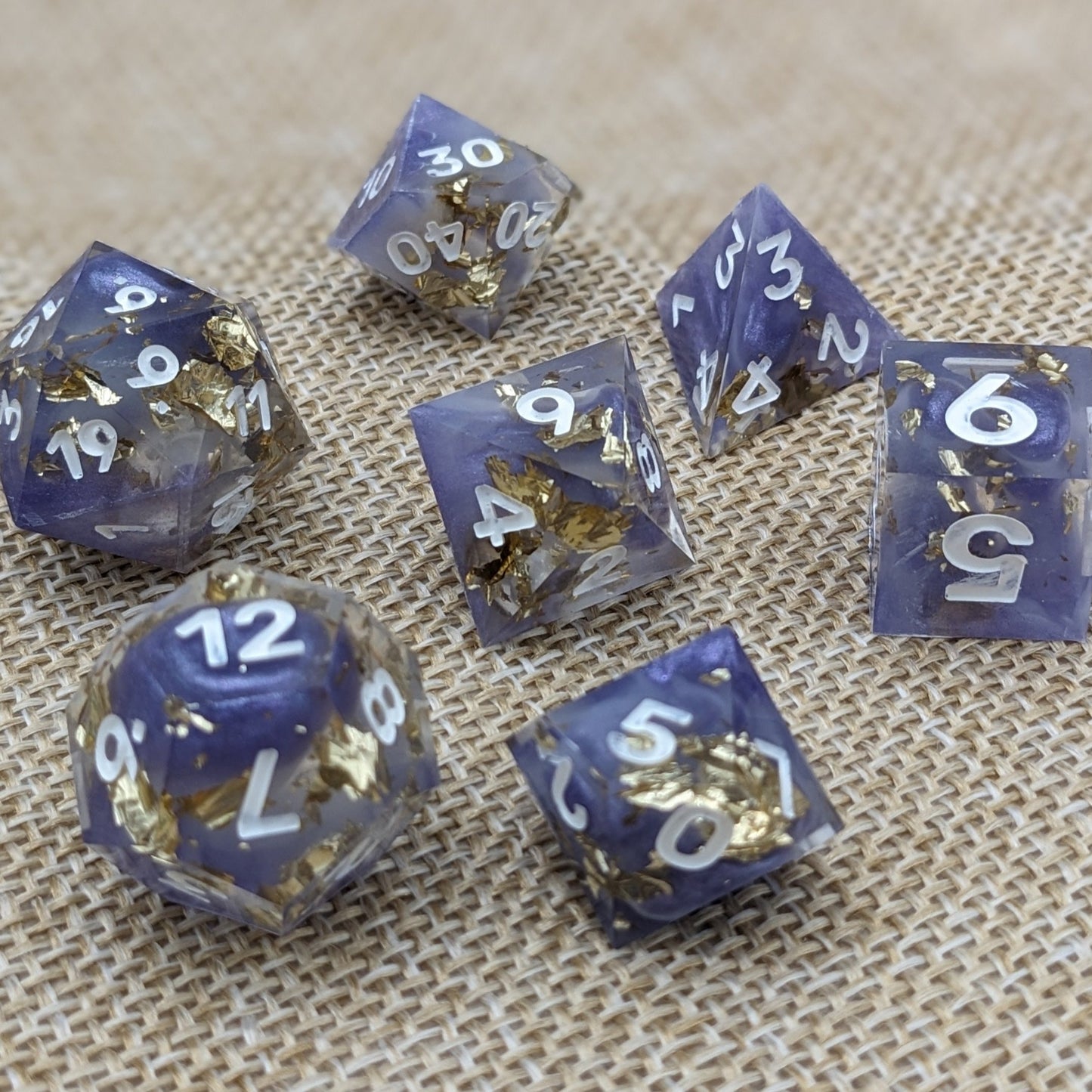 Feyspark Fortune - 7 Piece Luxury D&D Dice Set