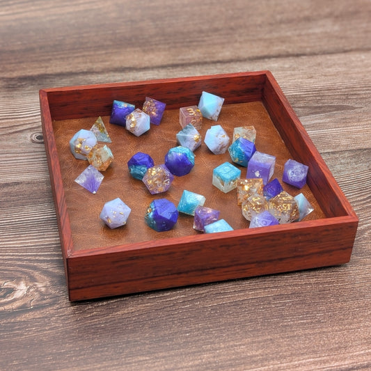 Padauk Wooden Dice Tray | D&D Dice Tray | Dungeons and Dragons Dice Tray