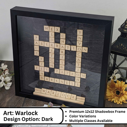 Dungeons and Dragons Scrabble Wall Art