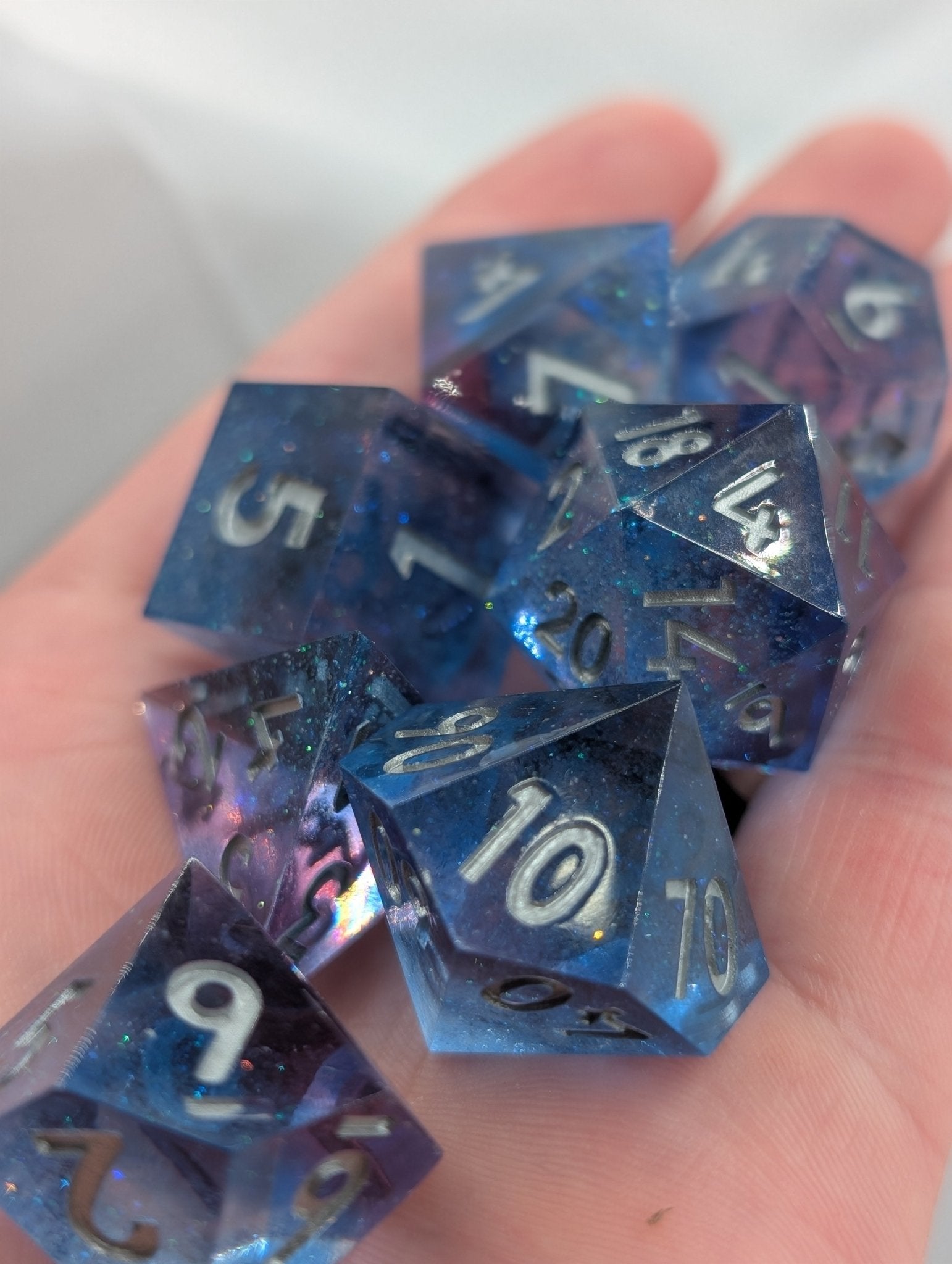 Arcane Tides - 7 Piece Polyhedral Dice Set - EBONWOOD