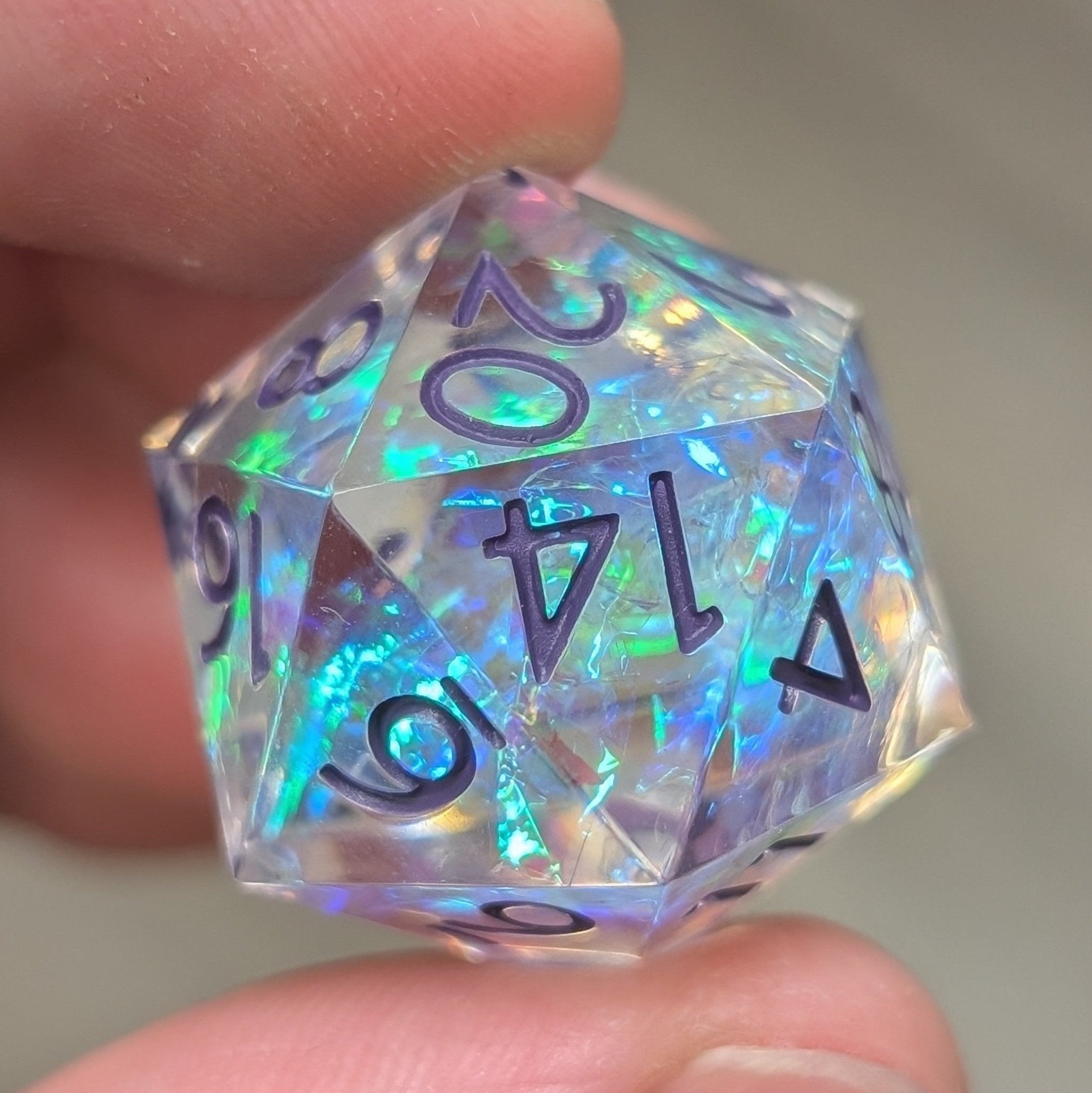 Bardic Embrace 7 - Piece Polyhedral Dice Set - EBONWOOD