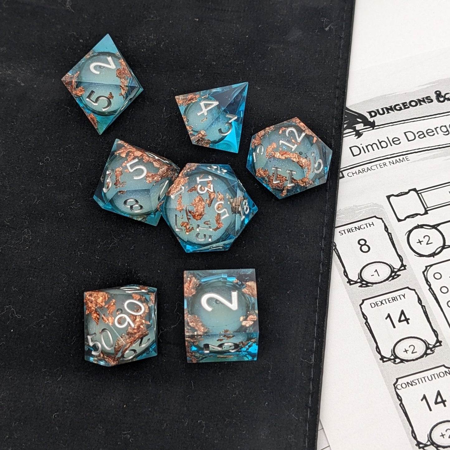 Aether Drift  7-Piece Liquid Core Dice Set