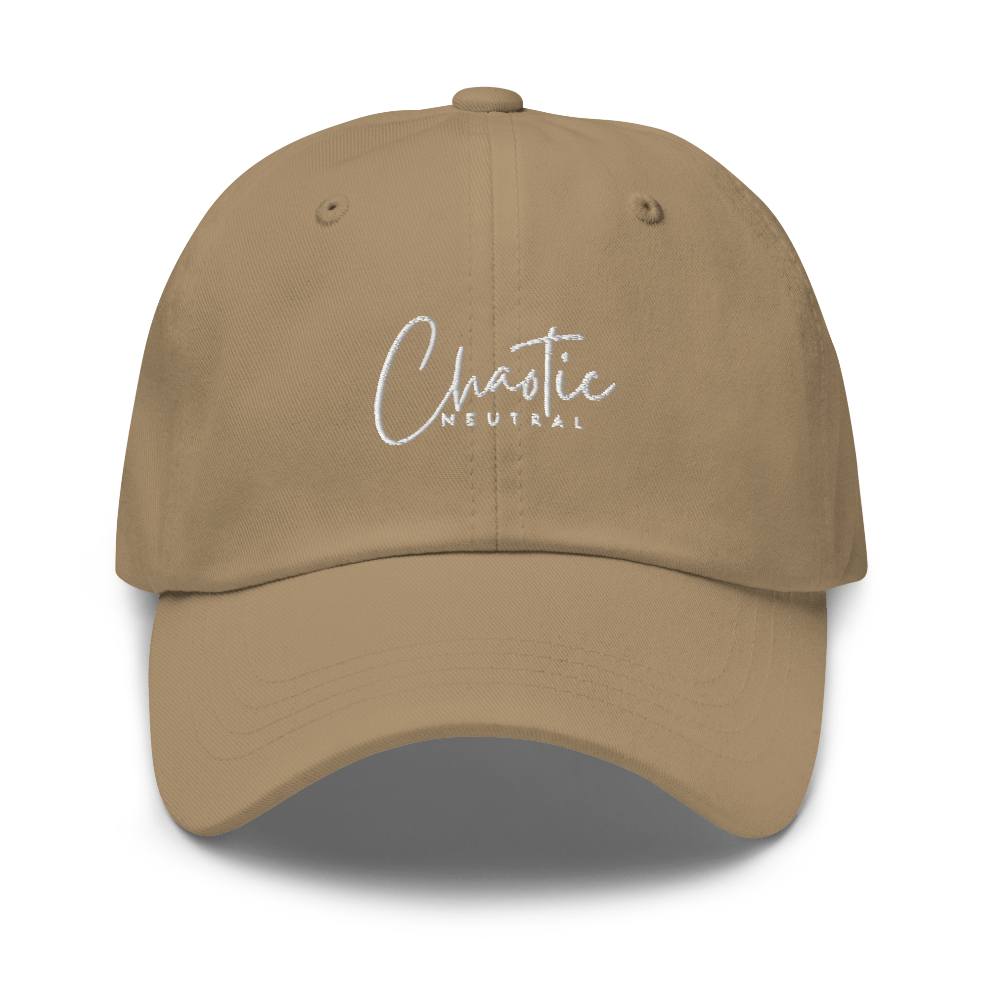 dungeons & dragons, dnd, dad hat, chaotic neutral, embroidered rpg hat, role playing games