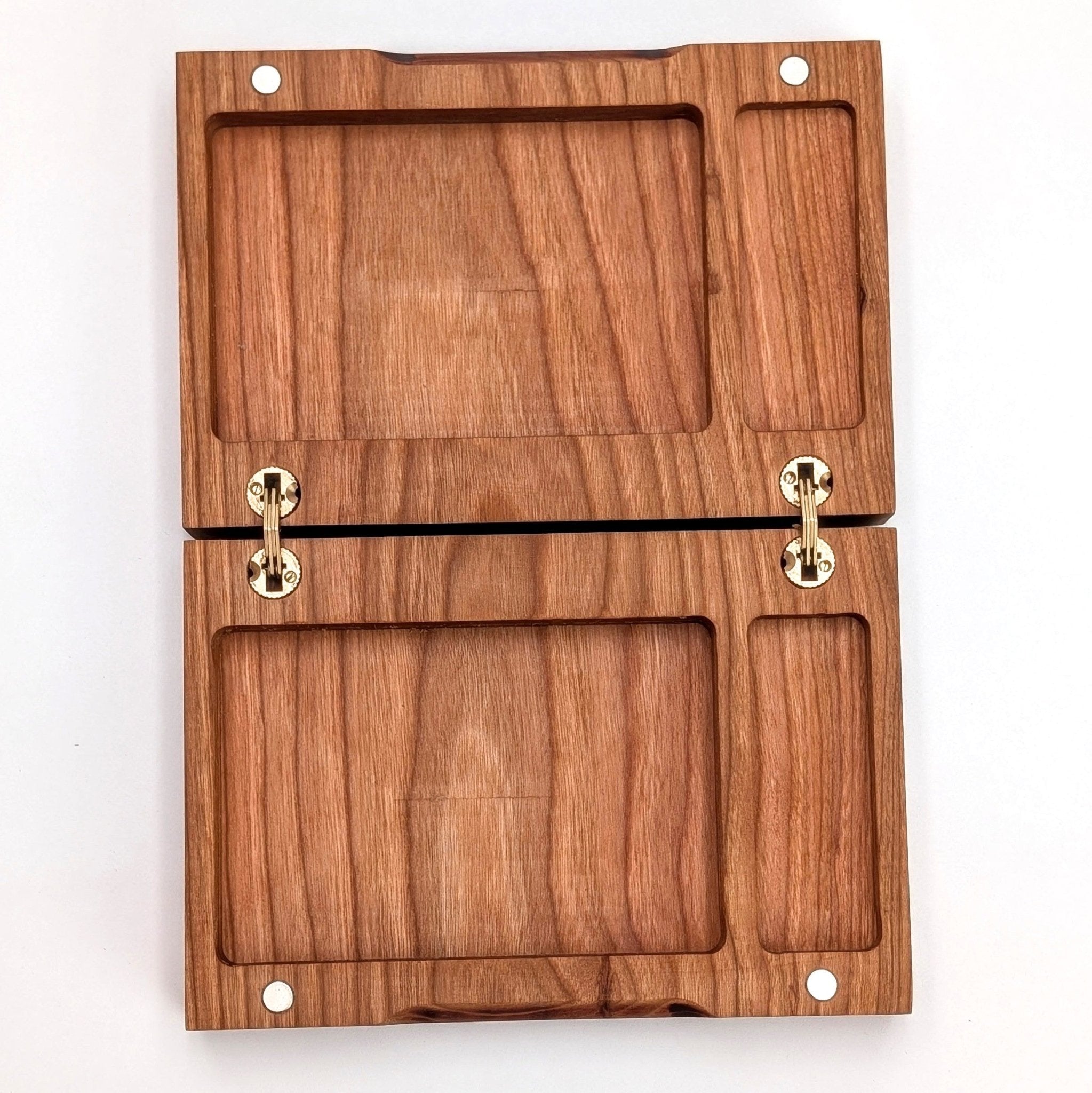 Cribbage Companion: Cherry Wooden Playing Card & Peg Box - EBONWOOD