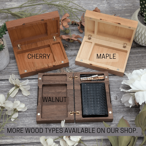 Cribbage Companion: Custom Wooden Playing Card & Peg Box - EBONWOOD