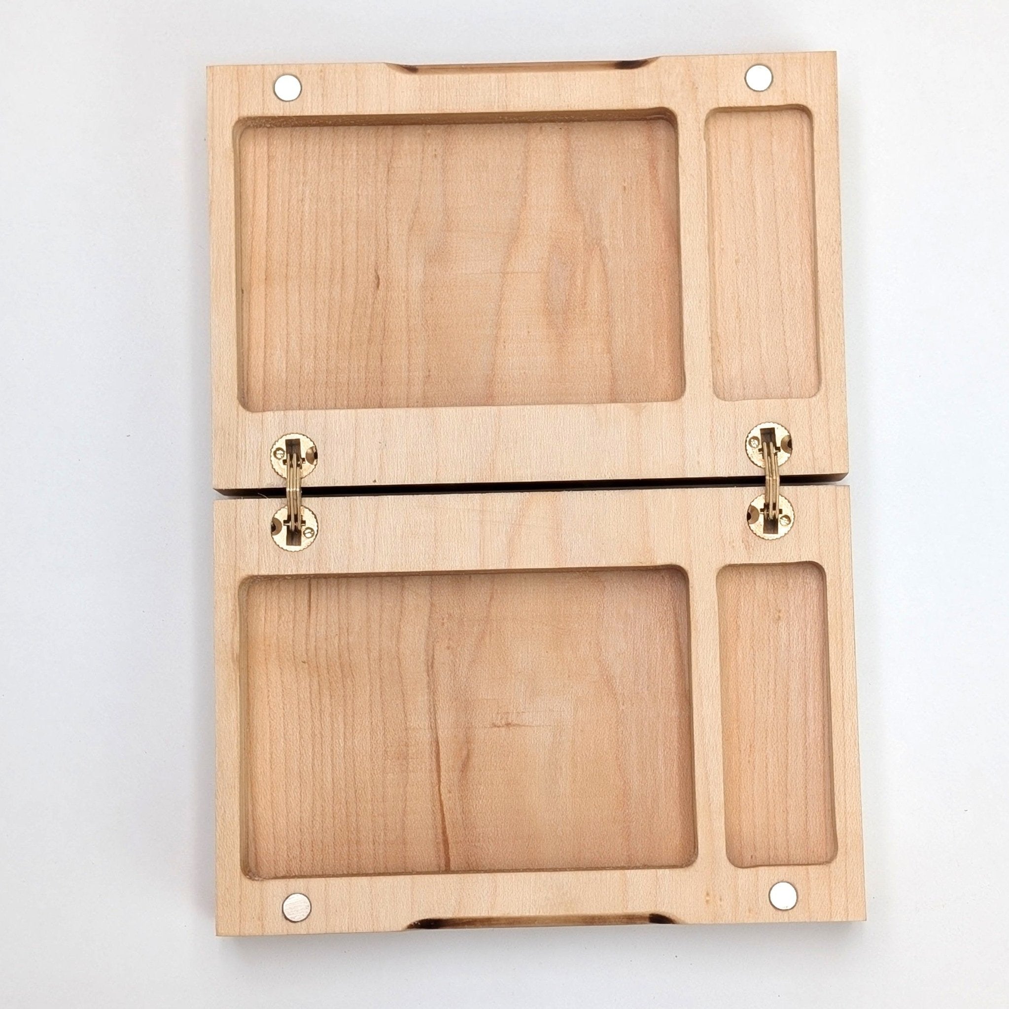 Cribbage Companion: Maple Wooden Playing Card & Peg Box - EBONWOOD