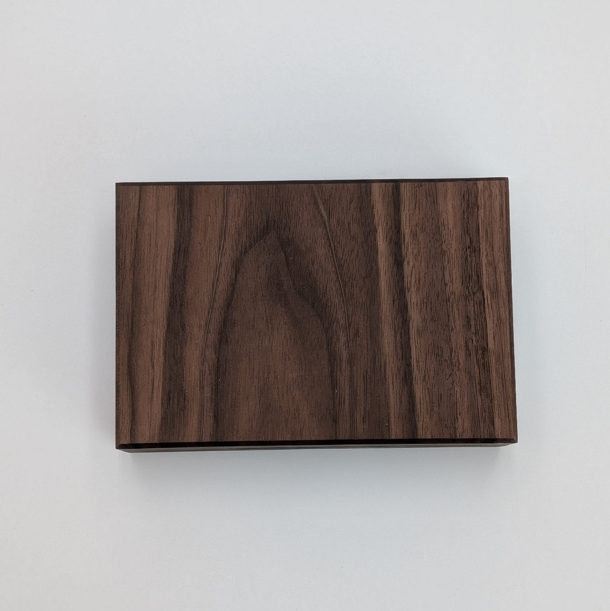 Cribbage Companion: Walnut Custom Wooden Playing Card & Peg Box - EBONWOOD