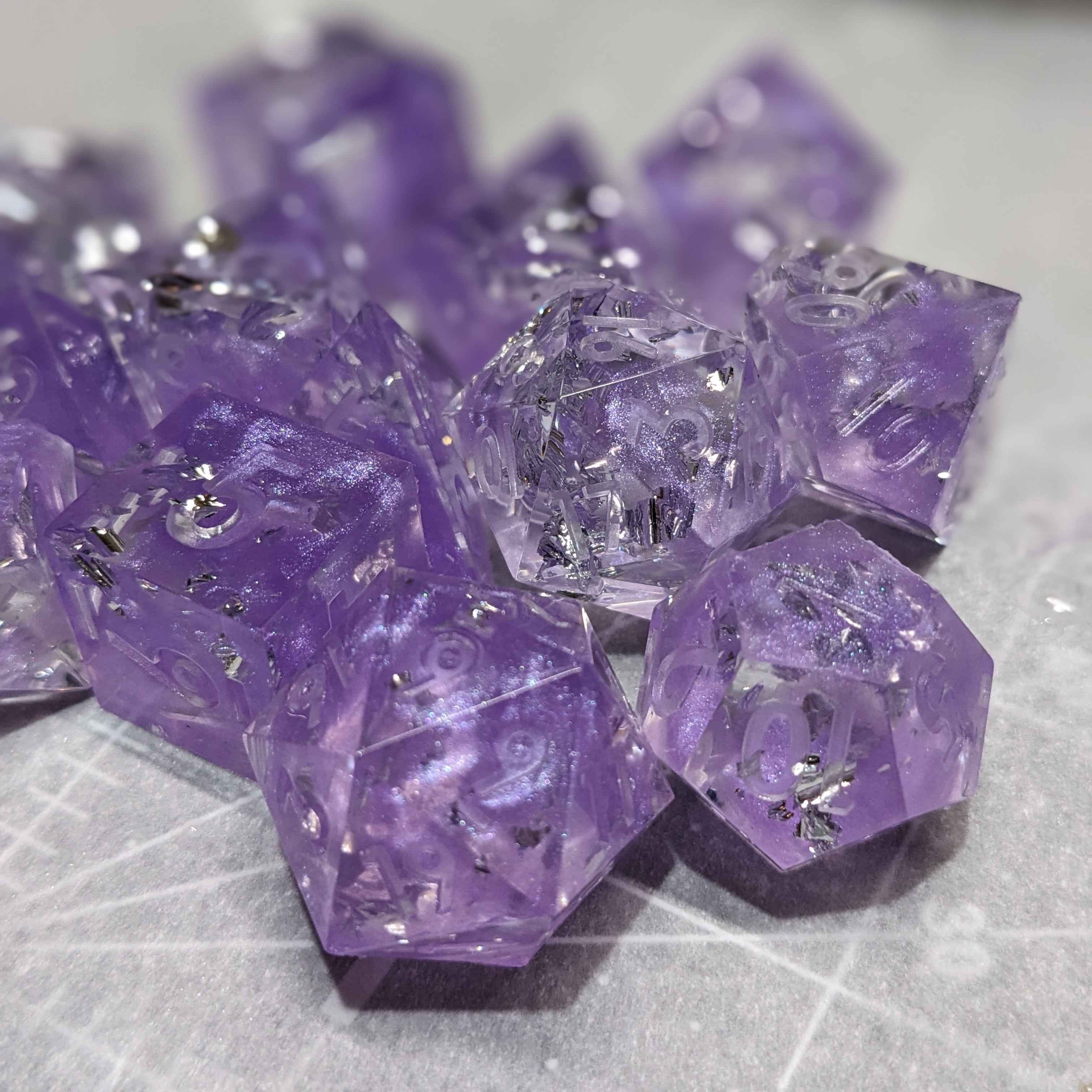 Custom 7pc Polyhedral Dice Set - Made To Order