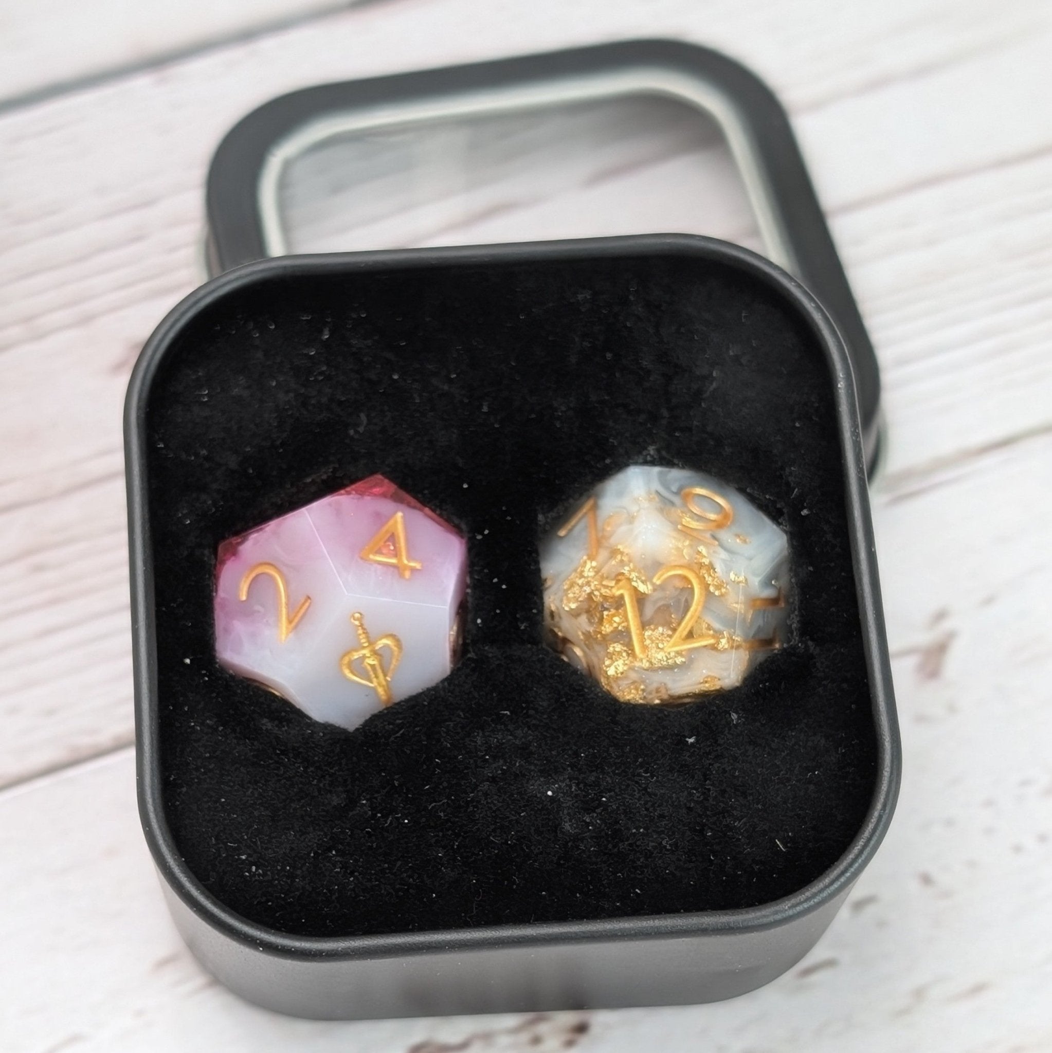 Deathmire - 2pc Duality Dice for Daggerheart - EBONWOOD