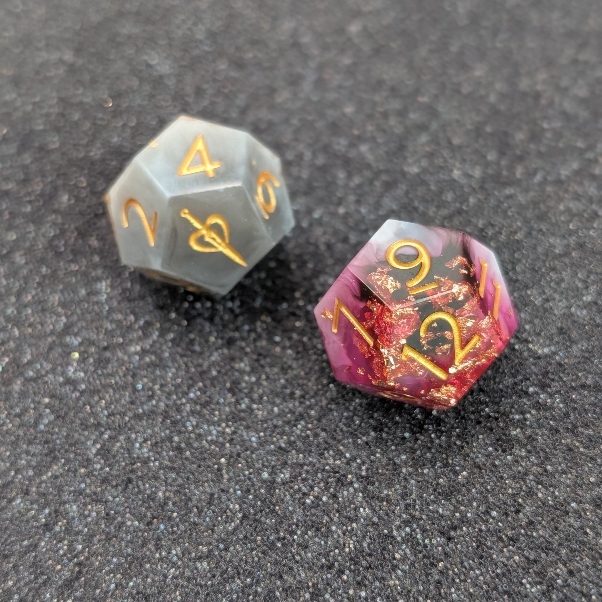 Deathmire - 2pc Duality Dice for Daggerheart - EBONWOOD