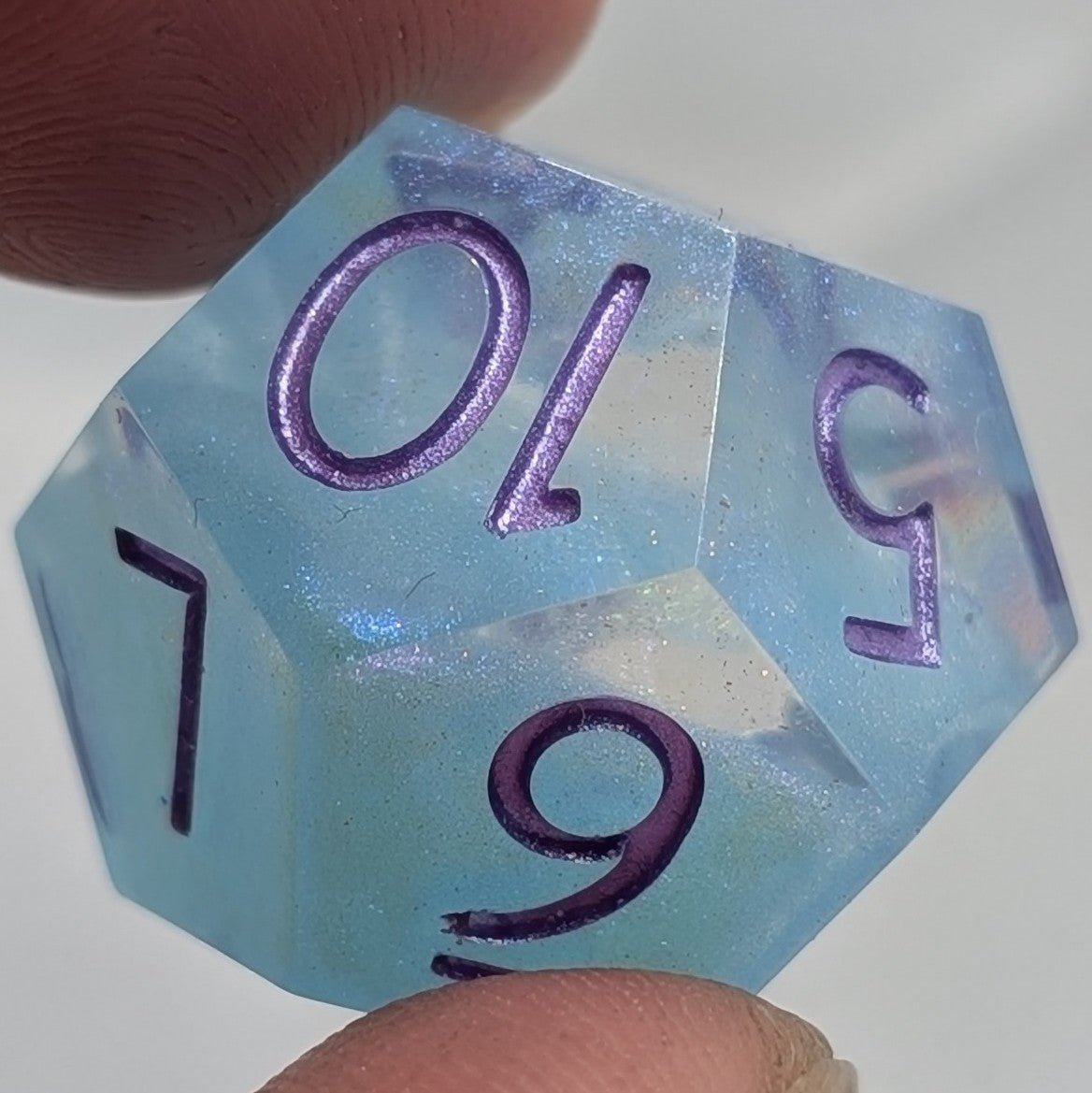 Lavender Divide - 2pc Duality Dice for Daggerheart - EBONWOOD