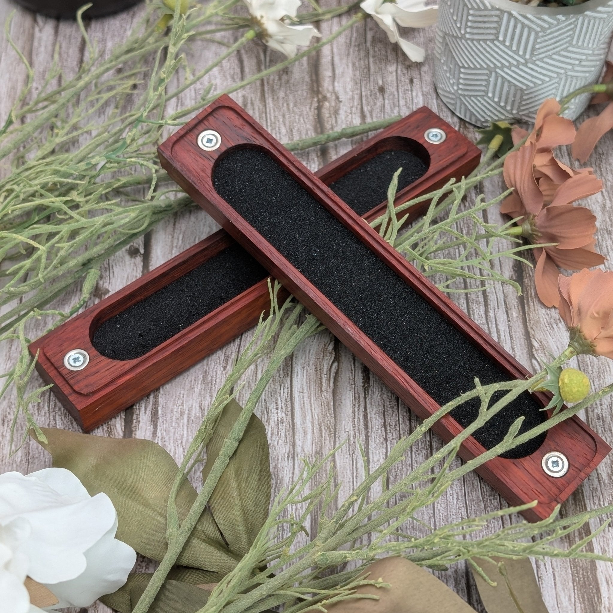 Padauk Dice Vault - Exotic Hardwood Dice Box - EBONWOOD