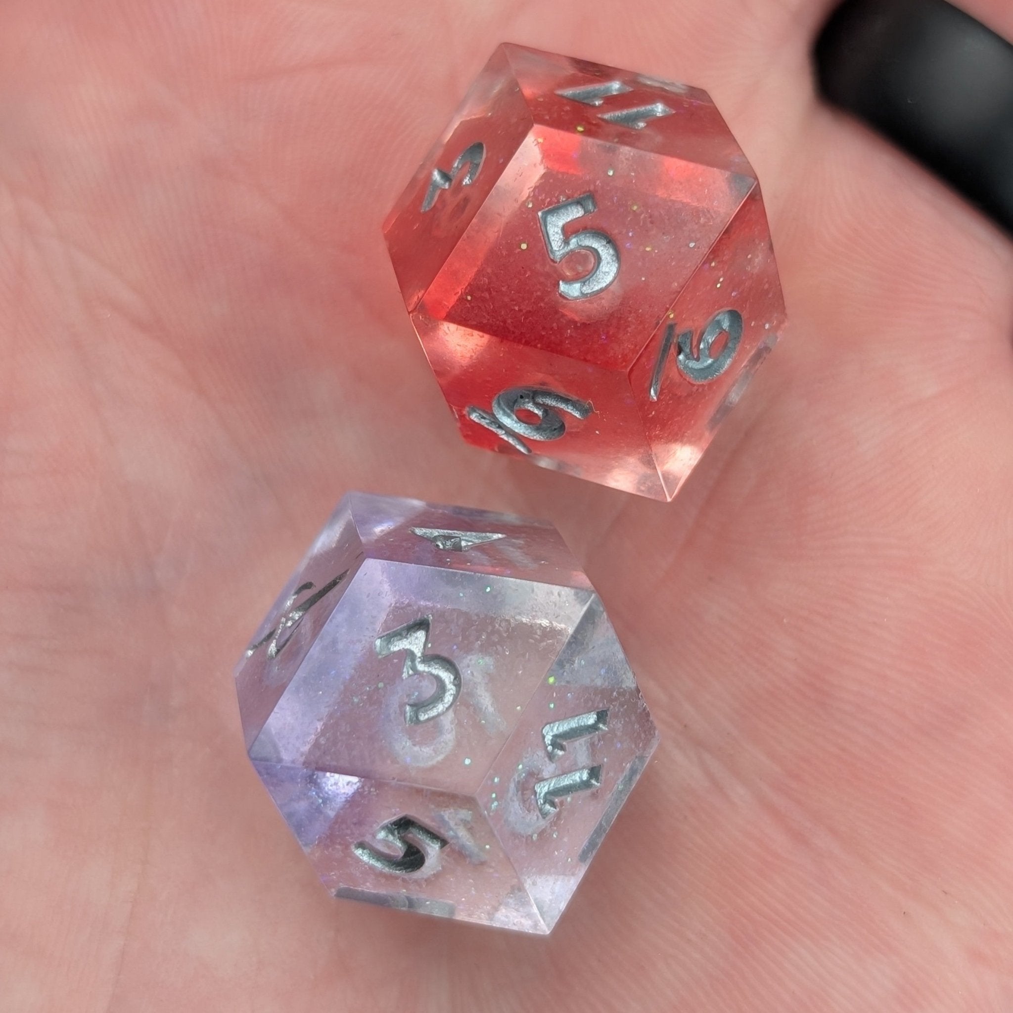 Pixie Dust - 2pc Duality Dice for Daggerheart - EBONWOOD
