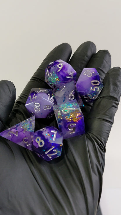 Astral Lavenderite 7-Piece Polyhedral Dice Set