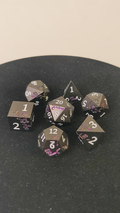 Nightshade - 7 Piece Luxury Metal D&D Dice Set