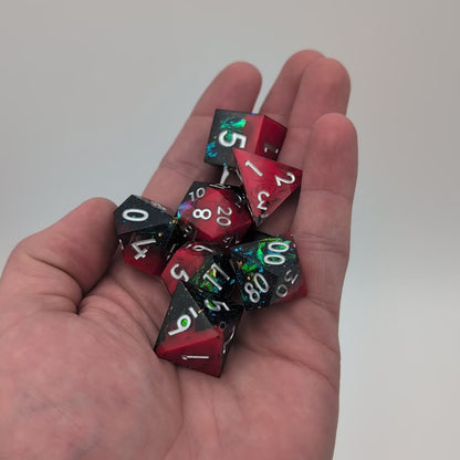 Molten Glintcrystal 7-Piece Polyhedral Dice Set