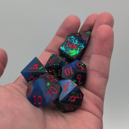 Voidlight Glintcrystal 7-Piece Polyhedral Dice Set