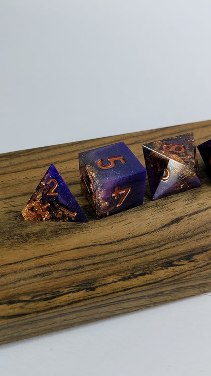 Gilded Regency - 7 Piece Luxury D&D Dice Set