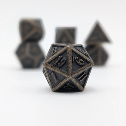 Duskforged - 7 Piece Luxury Metal D&D Dice Set