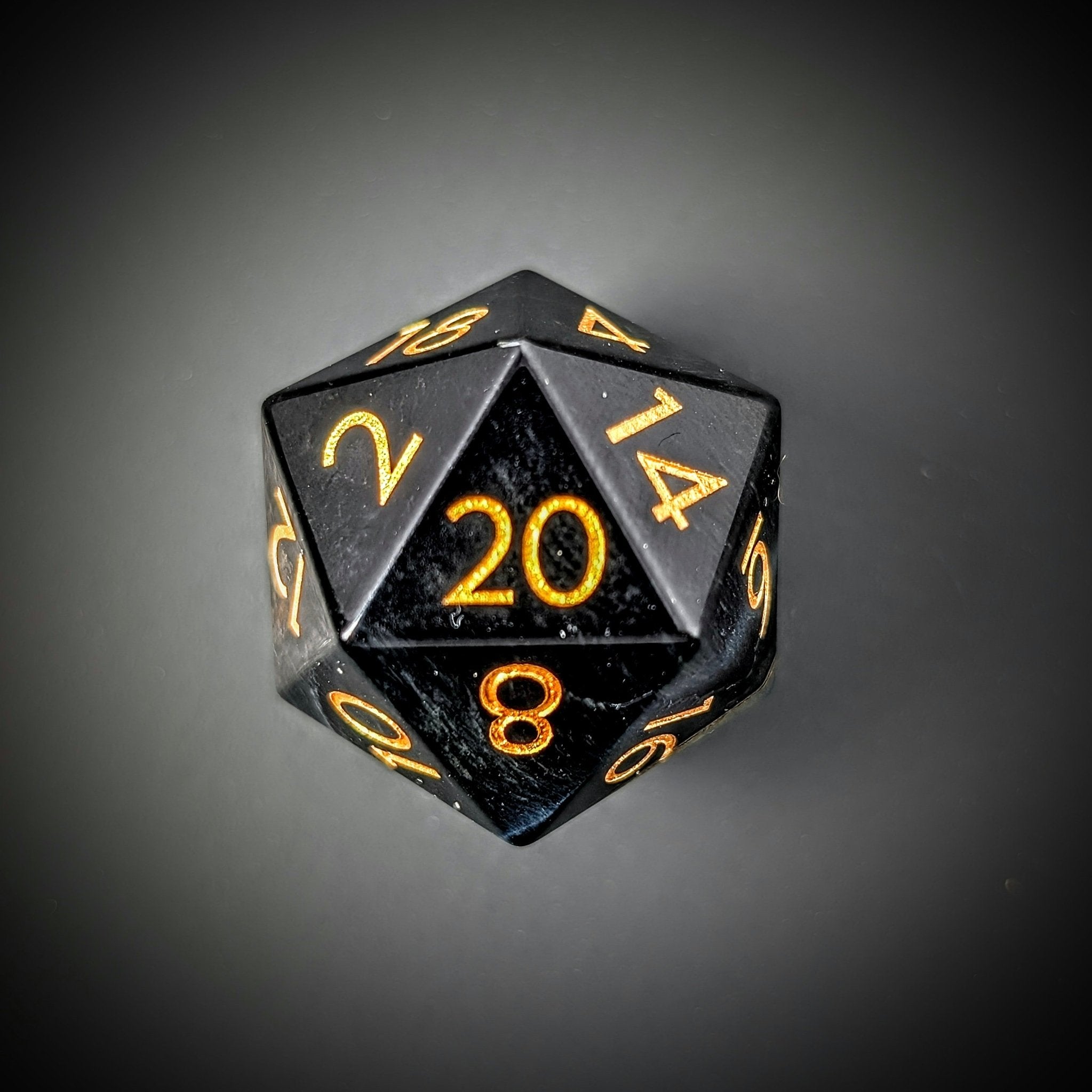 Blue Tiger Eye - 7 Piece Polyhedral Gemstone Dice Set
