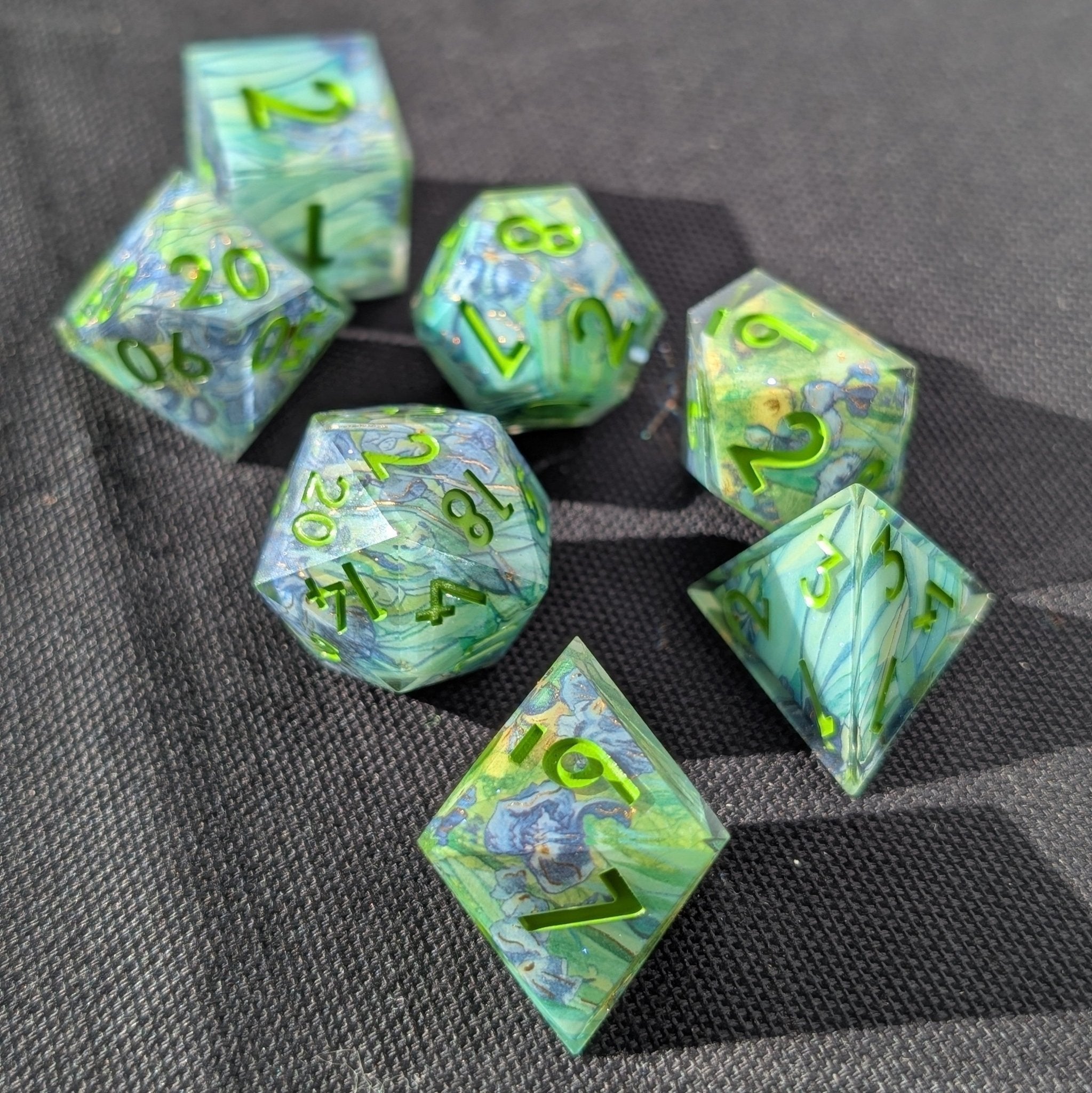 Jungle Jumble - 7 Piece Luxury D&D Dice Set