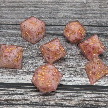 Daydream Petals - 7 Piece Luxury D&D Dice Set