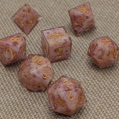 Daydream Petals - 7 Piece Luxury D&D Dice Set