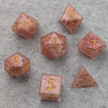 Daydream Petals - 7 Piece Luxury D&D Dice Set