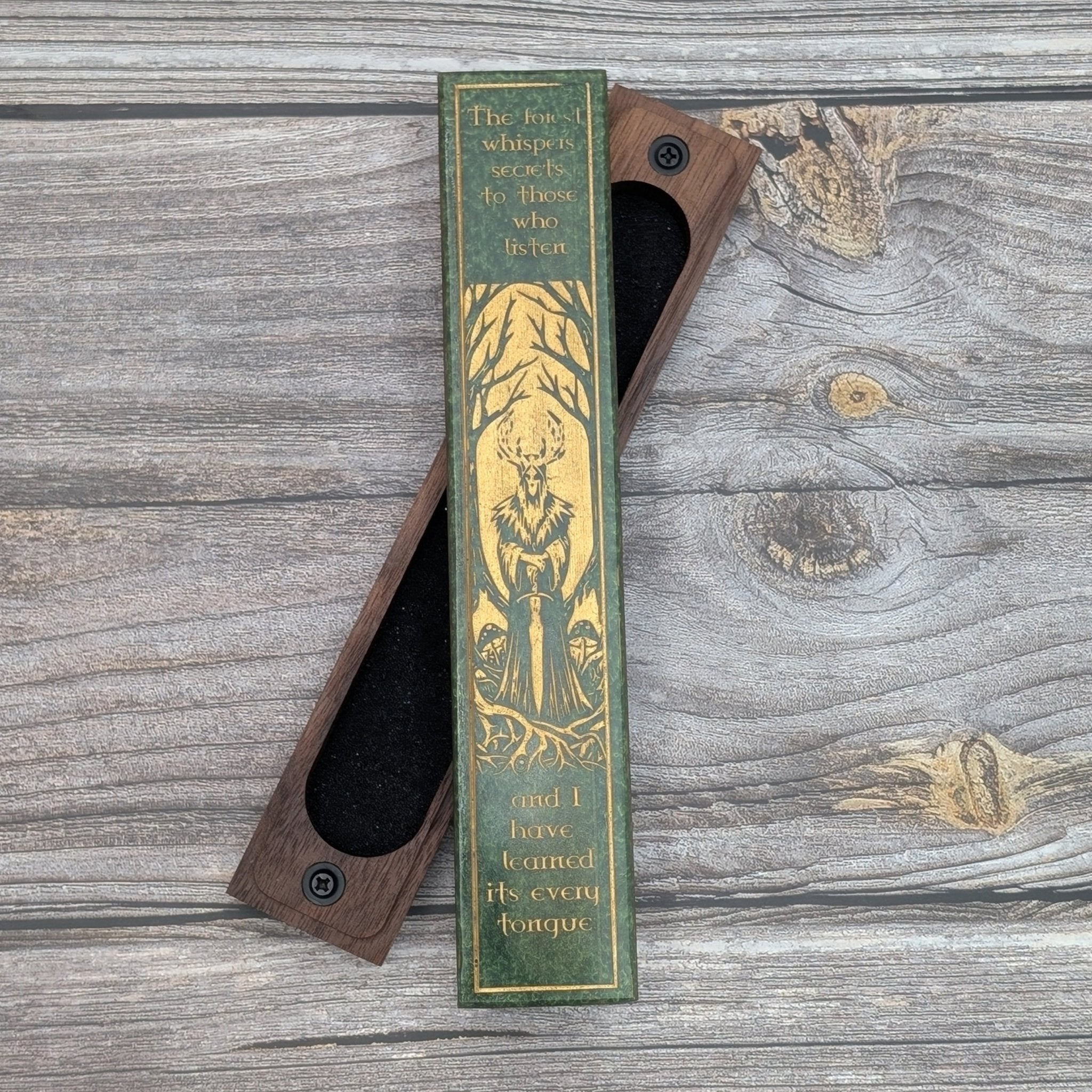 Druidic Path - Luxury Handmade Wood and Resin Dice Vault
